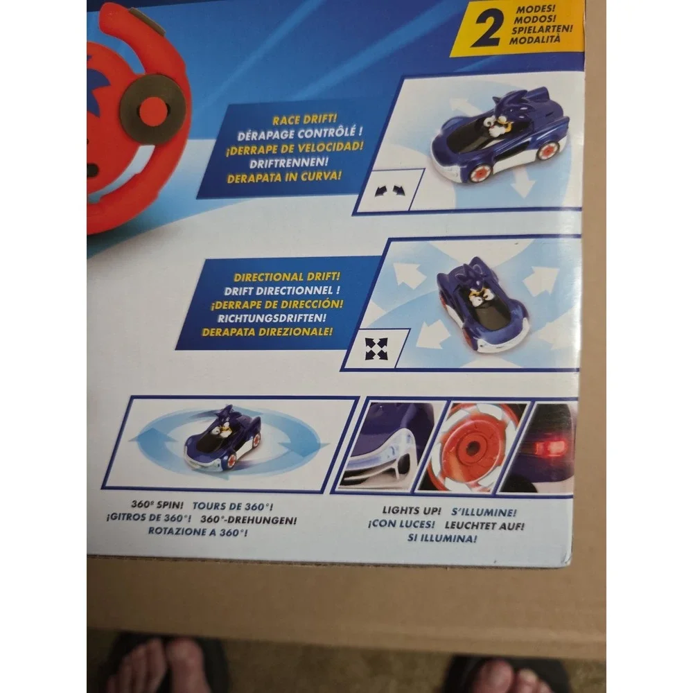 Sonic the‎ Hedgehog Speed Star Lightning RC Car Jakks Pacific Drift Action New